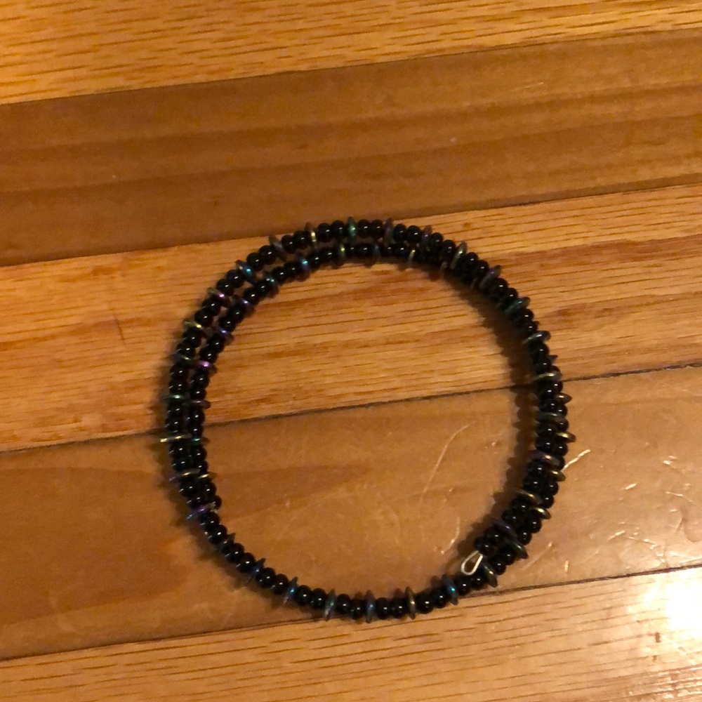 Black iridescent bracelet